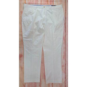 Polo Ralph Lauren Mens Stretch Classic Fit Chino Pants 44B/34 White Cotton Twill